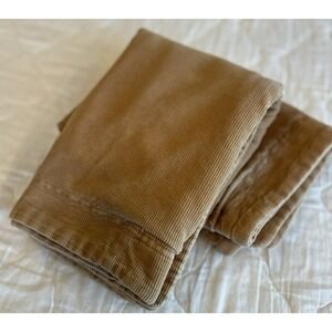 Tommy Hilfiger Pillowcases Shams Cordoroy Tan/Beige Set of 2